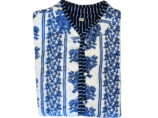 The Charlotte Jacket in Blue Bouquet