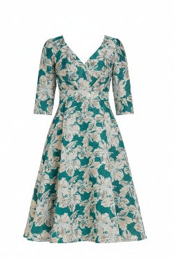 Textural Blossoms Dress by EY Boutique