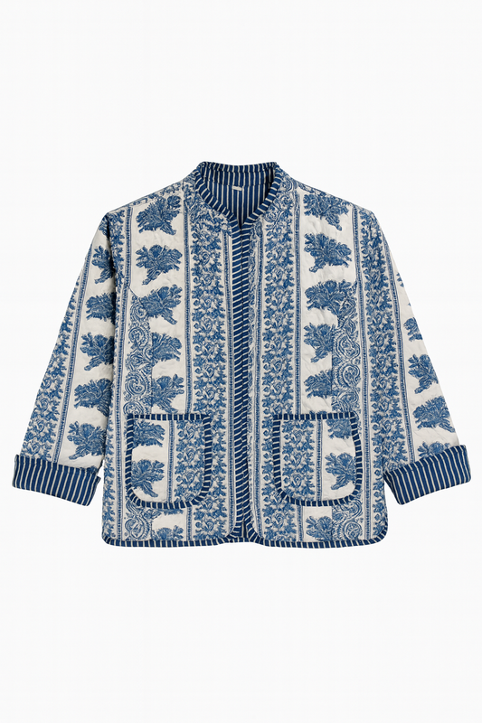 The Charlotte Jacket in Blue Bouquet